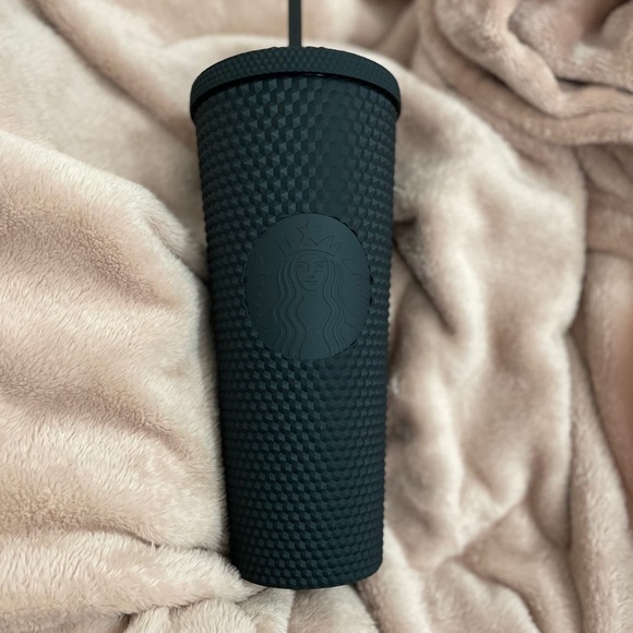 STARBUCKS Matte Black Soft-Touch Bling Cold Cup - Picture 2 of 3